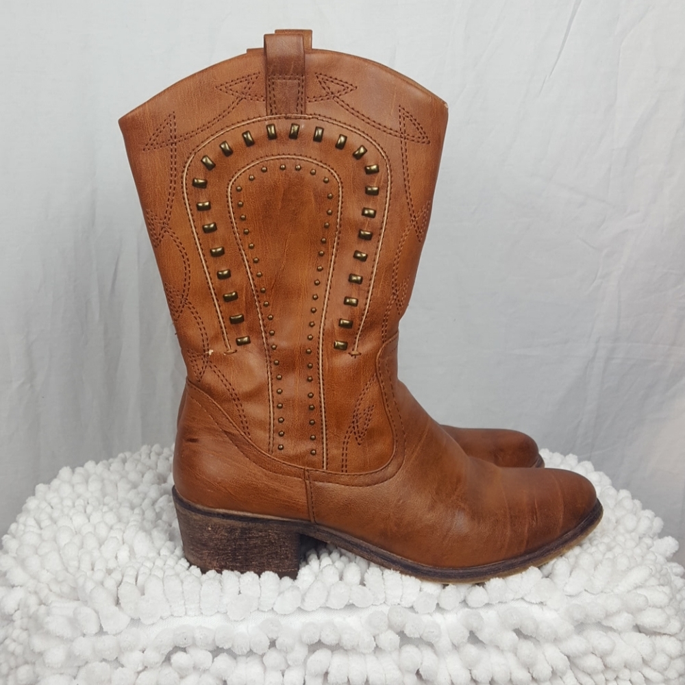 BareTraps Country Western Cowboy Boots SZ8/9